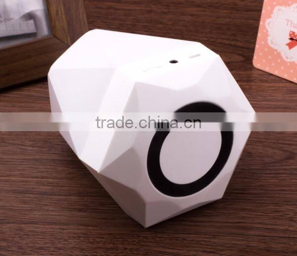 Colorful dazzle LED light Mini Crack bluetooth speaker with LED clock