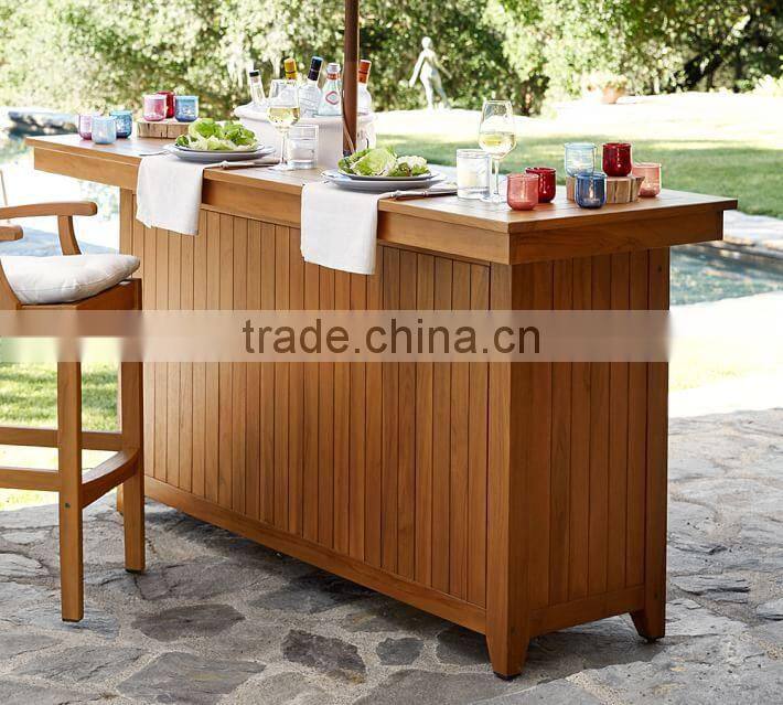 Home kitchen outdoor storage modern wood bar counter cabinet with bar stools