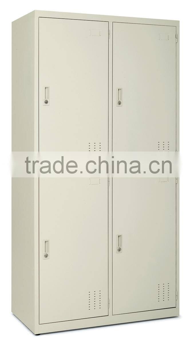 steel pad lock 4 doors wardrobe lockers metal wardrobe lockers