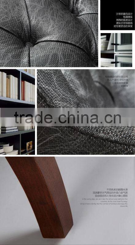 European style leather lazy leisure sofa chair