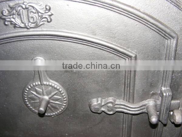 antique indoor cast iron stove door