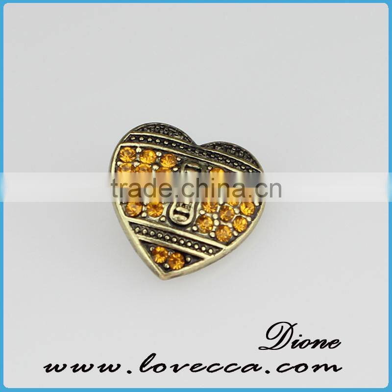 Sanp jewelry wholesale heart button maker