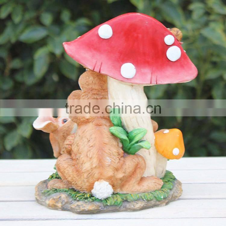 Resin garden welcome rabbit bunny statue