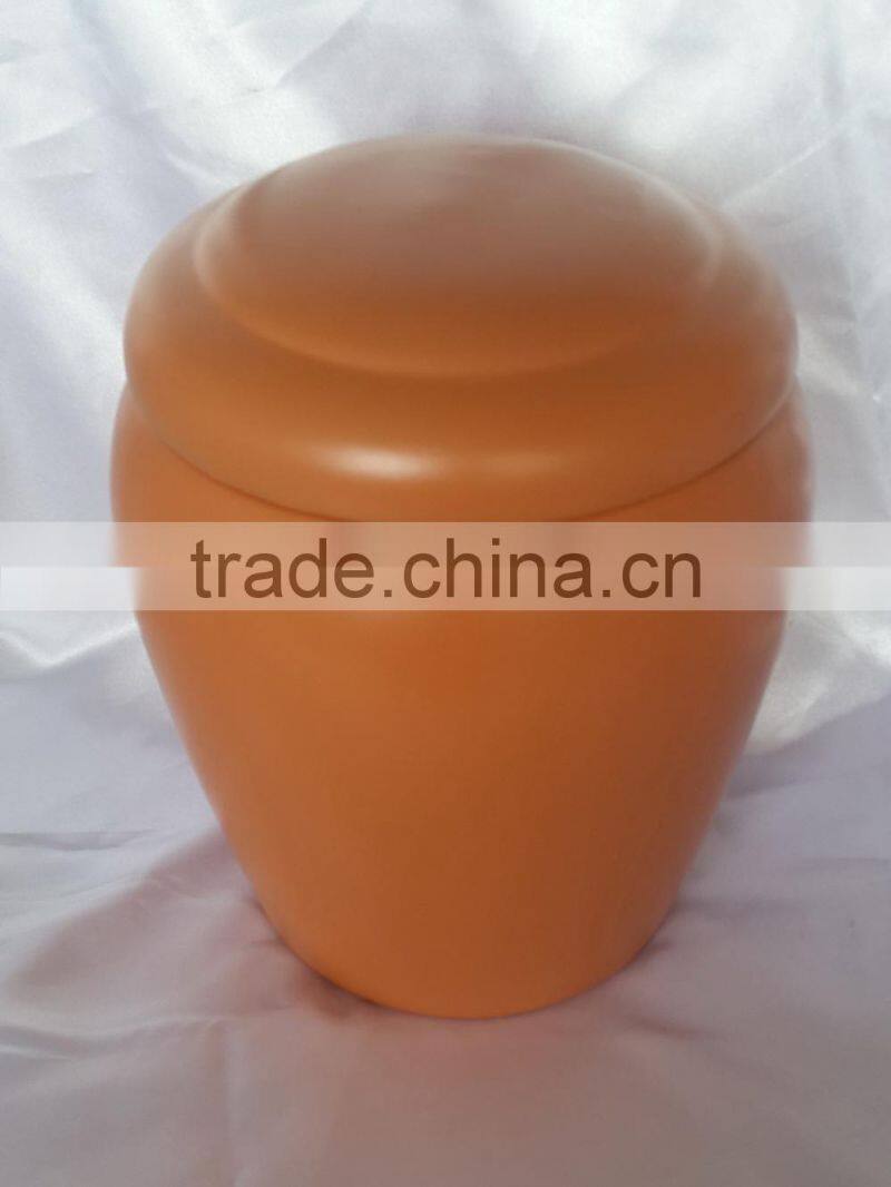 Adult style biodegradable red pottery urns for cremation use
