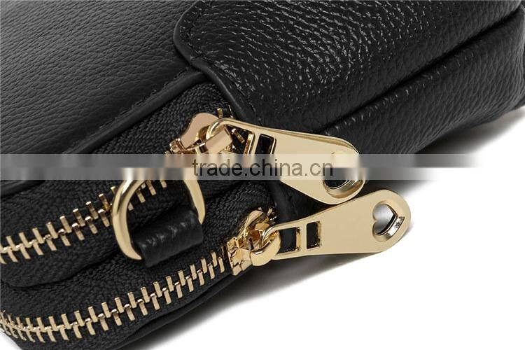 Leather Shoulder Bag with Clutch Set Handmade Lady Handbag