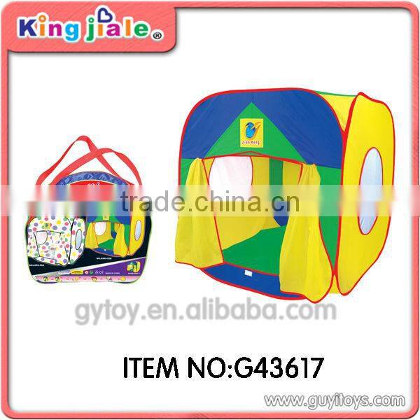 beatiful girl play tent