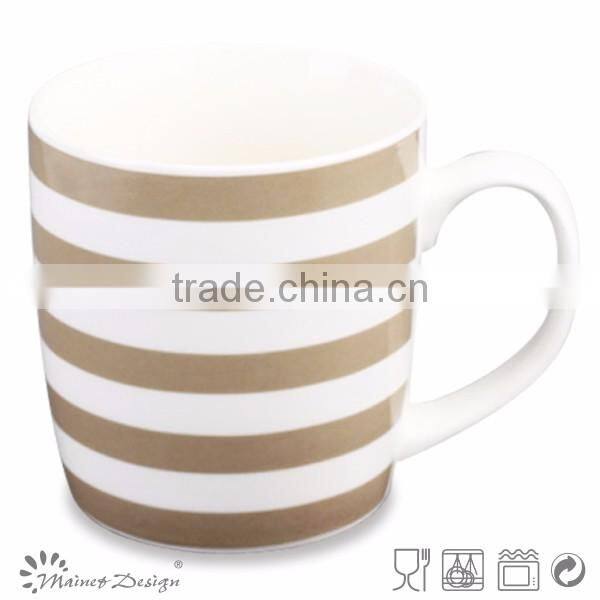 14oz white custom printed new bone china mugs