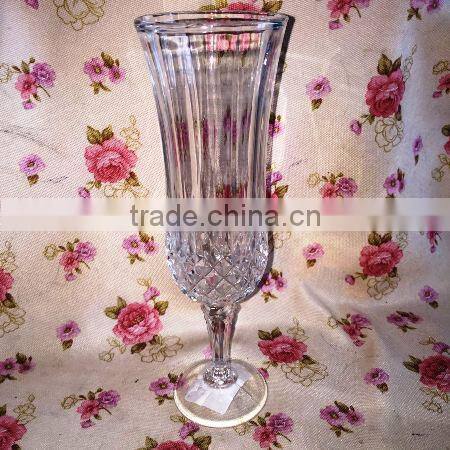 2015 New design clear embossed champagne Glass cup &Wine glass & Goblet