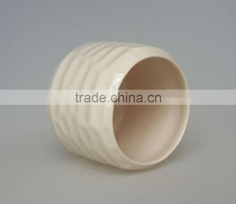 1.1L Ceramic beige stylish custom ice bucket