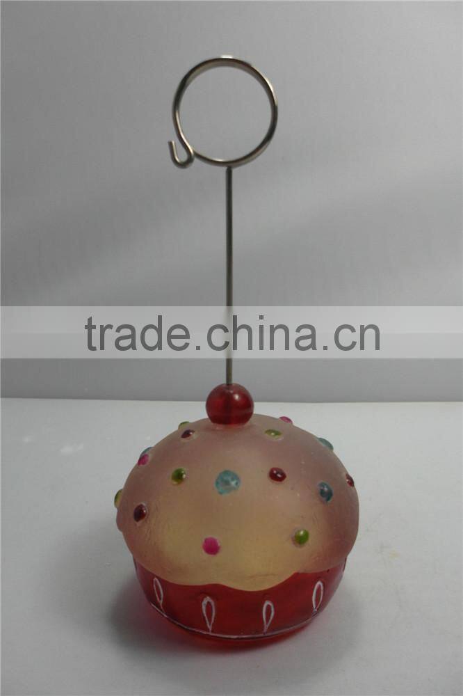 Clear Desktop Sweet Cake Shaped Note Clip