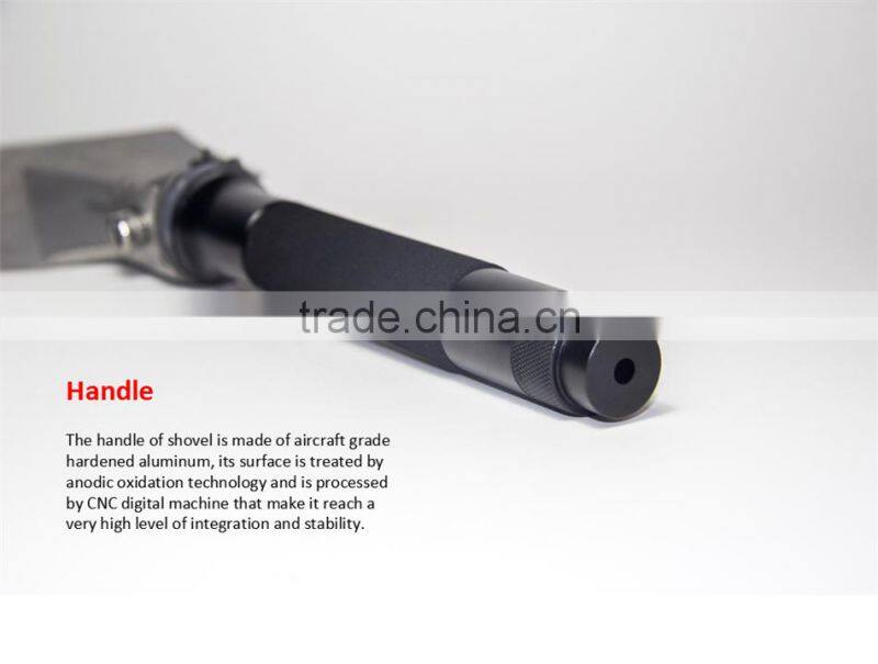 New Model Outdoor Multifunction Hunting Gear Shovel Knife Saw Hoe Fire Starter Flint