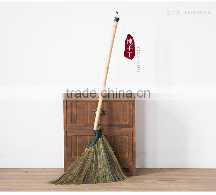 BAMBOO HANDLE SOFT GRASS BROOM