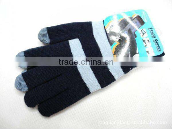 Customized Black iPhone Touch Screen Gloves With Print ZMR732