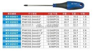 NON-SLIP HANDLE SLOTTED SCREWDRIVER