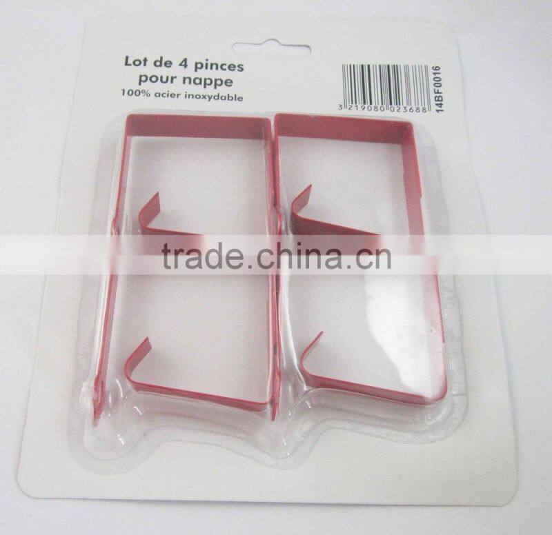Colorful Stainless Steel Table Cloth Clip