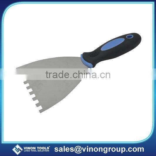Stainless steel Paint Scraper/Wall scraper/Putty knife/ Taping knife) with TPR handle 100mm(4")