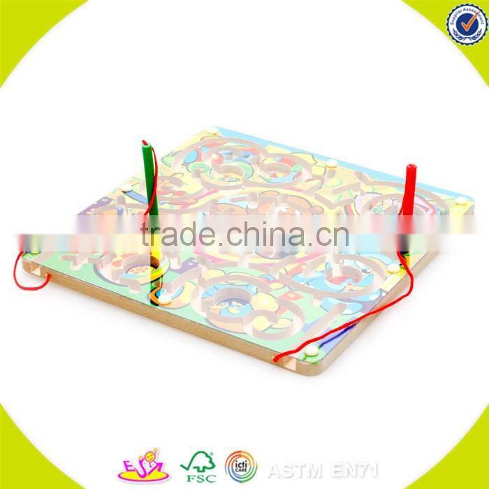 wholesale baby wooden toys beads popular kids wooden labyrinth interesting children wooden labyrinth W11H009