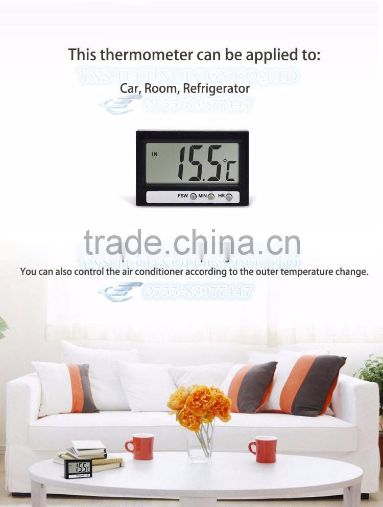 Digital Refrigerator Thermometer Electronic Digital Display Temperature Detector High Efficiency with Sensor and Buttons