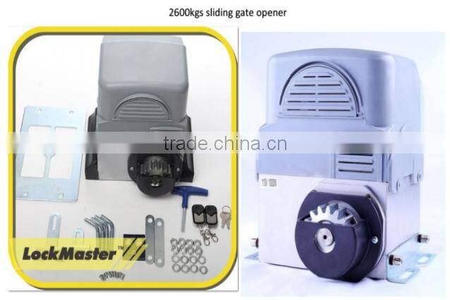 Sliding Gate Use Tracks And Wheels Installed On The Concrete Floor