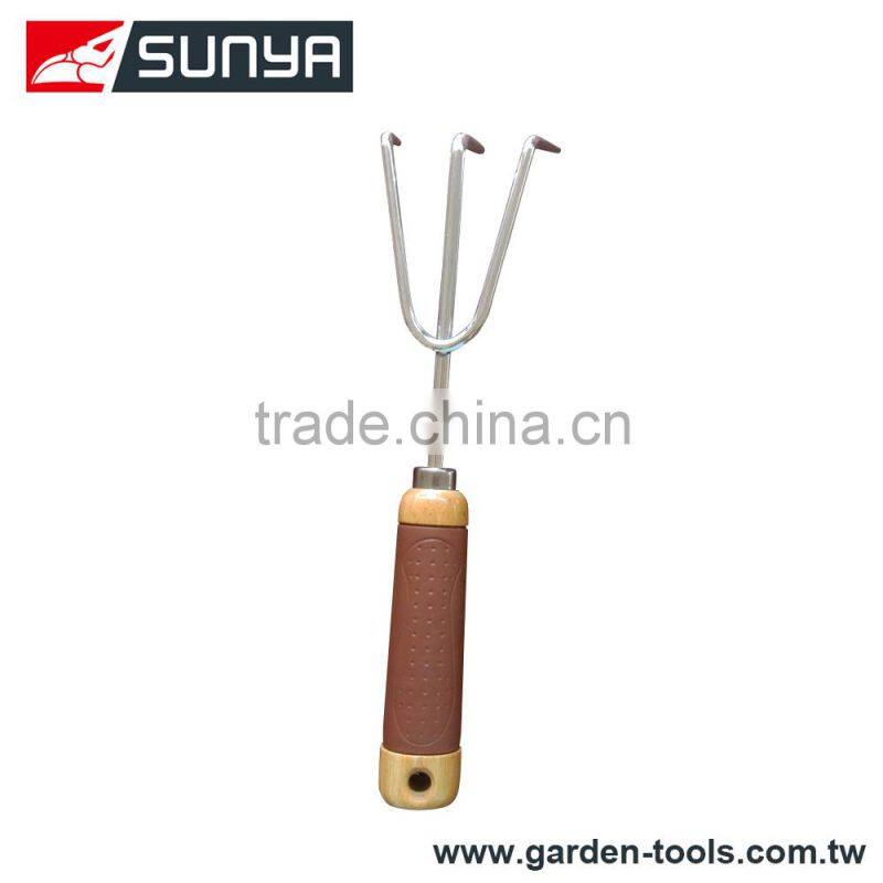 Mini garden tools include garden fork, garden trowel, transplanter, weeder