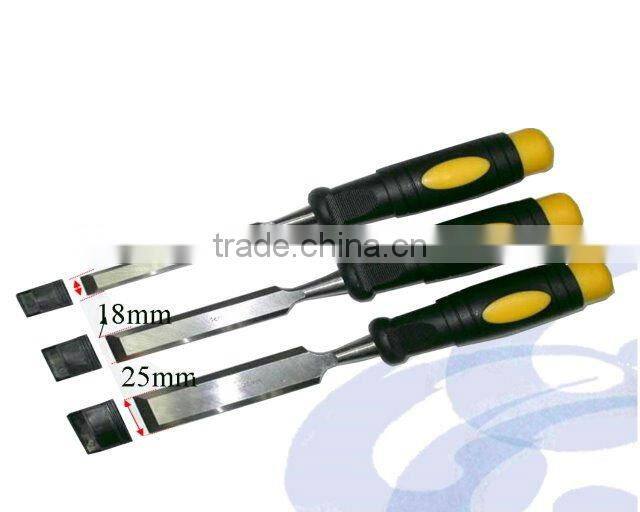 Woodworking Alloy Steel Chisels Set With Double-Color Handle