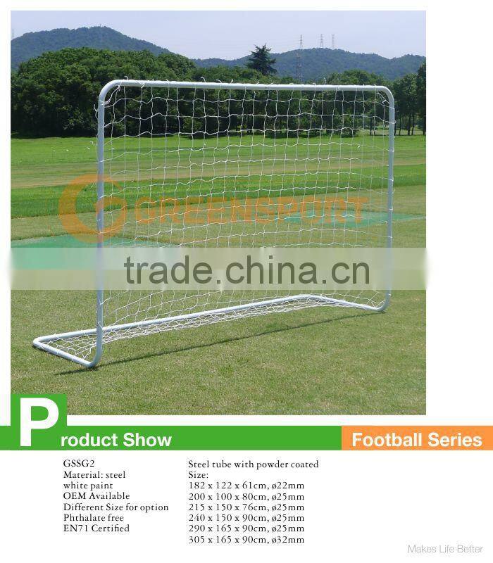 children outdoor training steel football soccer goal set