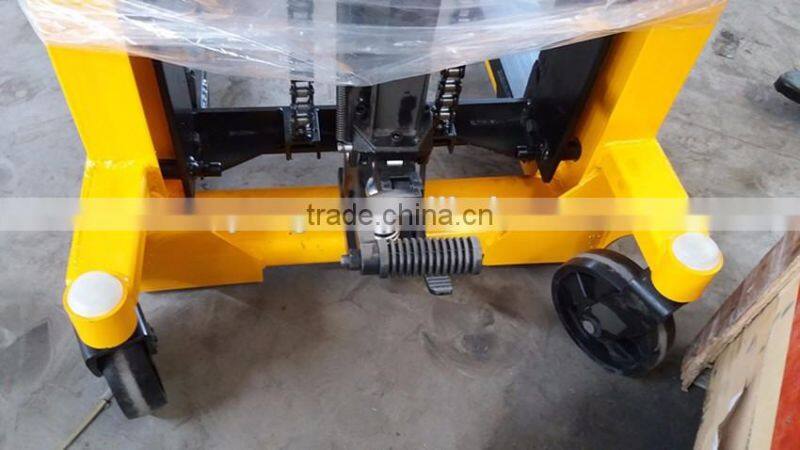 1 ton 2 ton capacity load manual stacker, hand pallet stacker