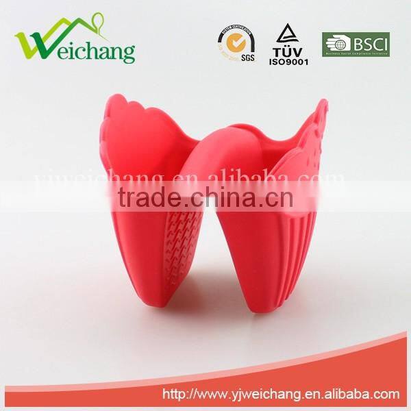 WCMJ 08 Heat Resistant Cooking Barbecue Grill Gloves Oven mitt Silicone Pot Holders