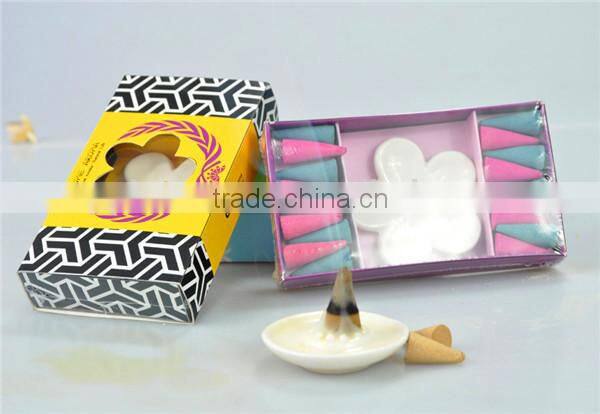 wholesale cone incense with ceramic holder