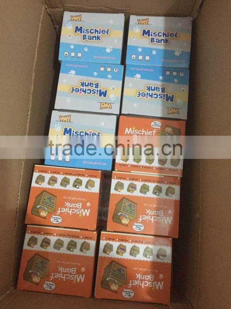 UCHOME 2017 Manufacture ebay Hot sell cat stealing money piggy bank