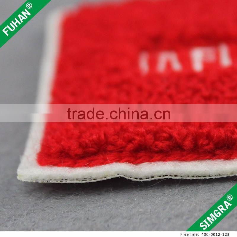 OEM Design High Quality Square Chenille Embroidery Badges Wholesale
