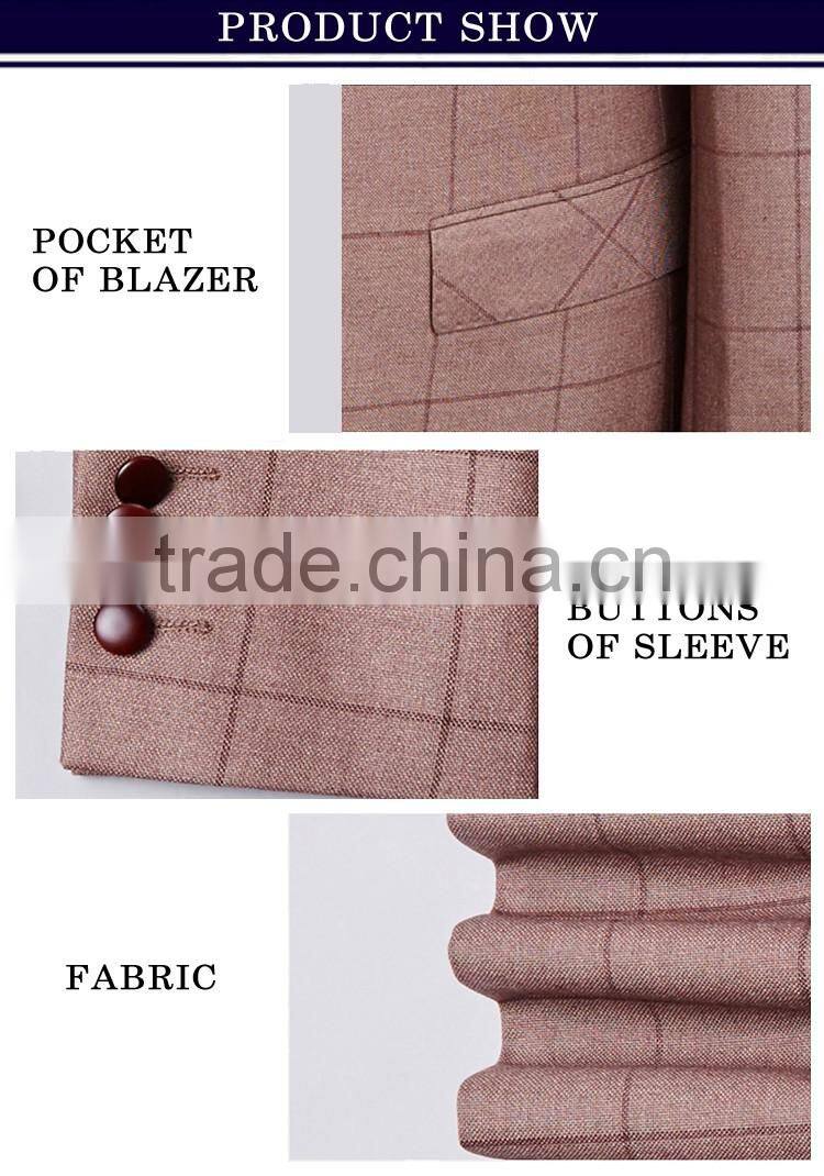 2017 hot sale latest pant coat picture men formal suits with stripe fabric