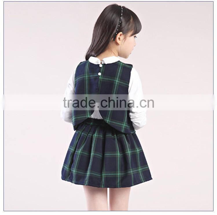 Girls Check Dress School Uniform Manufacturer Guangzhou China