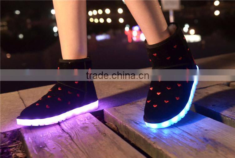 HFR-YS22 Fashion shoe light rubber simulation led shoes for ladies
