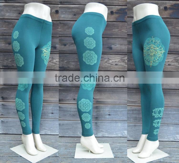 Heating transfer custom made yoga pants wholesale fitness tights legging