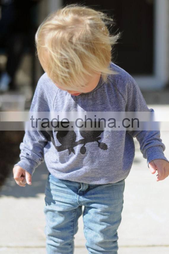 New arrival baby clothes 2017 boutique clothing printing long sleeve cotton t shirt
