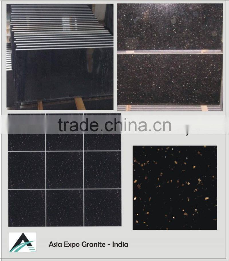 Granite Tiles Black Galaxy