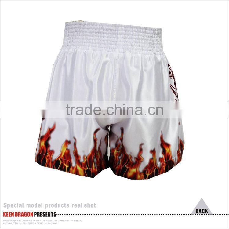 Customized 100%Polyester Satin MMA Muay Thai Fight Shorts
