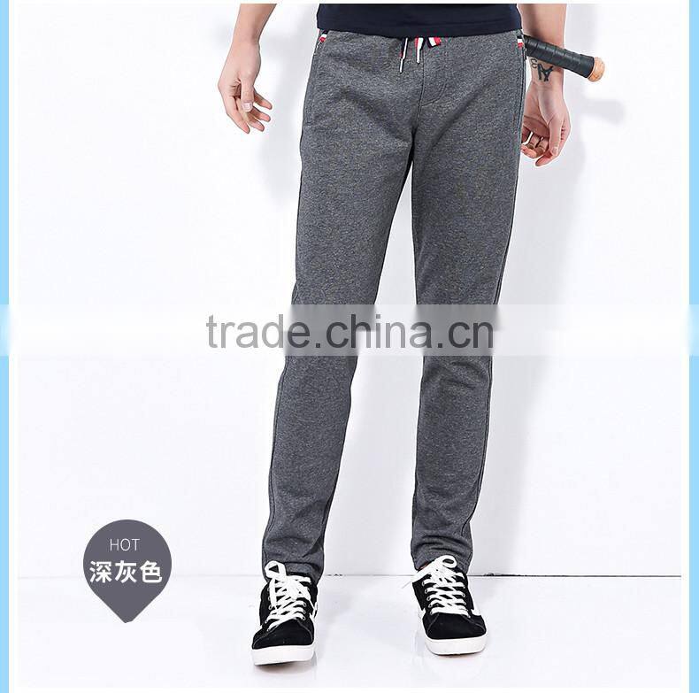 Wholesale men's cotton spandex trousers sports pants