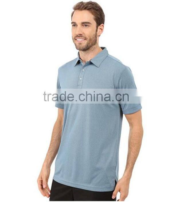 Custom solid color men's polo shirt uniform