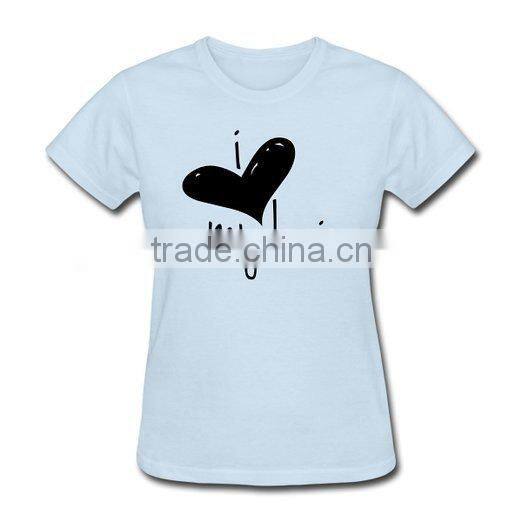 2017 ladies custom t shirt printing women