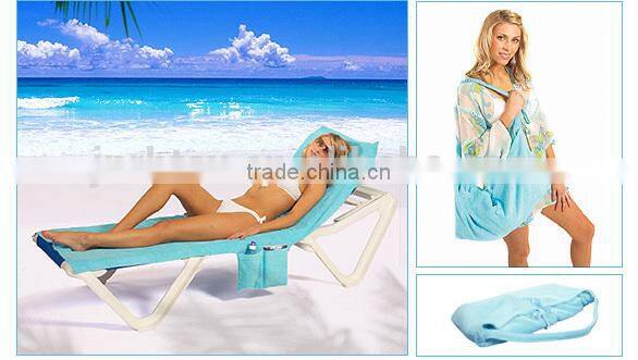 High quality cotton lounger beach towel