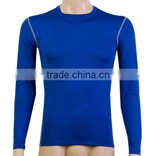 Men Sports Gym Wear Athletic Compression Thermal Base Layers Gear Under Tee Tops Sportwear Marathon T-Shirts