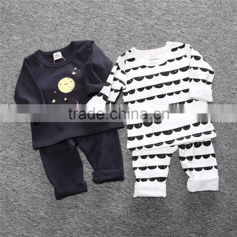 S15884A High Quality Children Organic Cotton Pajamas Sleepwear