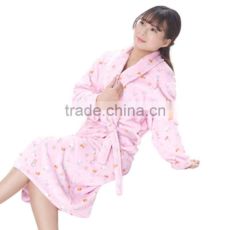 Newest Factory Wholesale Coral Fleece Modern Night Dress