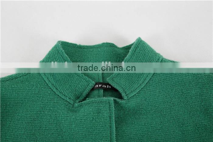 2015 Latest Elegant Women Wool Rain Design Fashion Coat