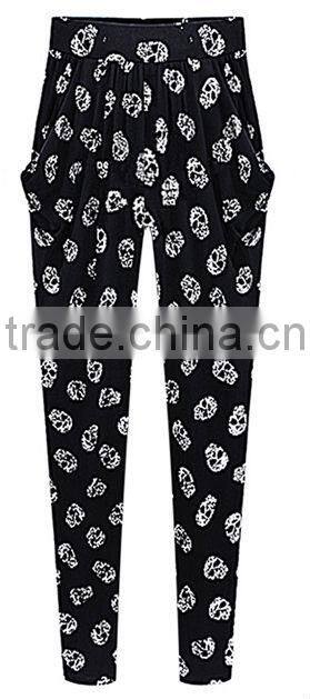 2014 hot sell wholesale 100% cotton tailored made pattern harem pants