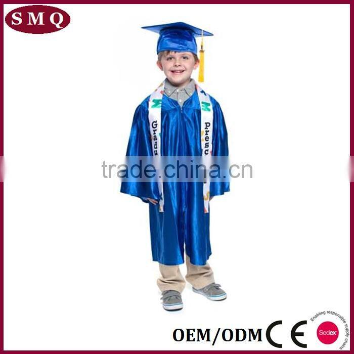 Hot sale high quality school kindergarden undergraduate gown