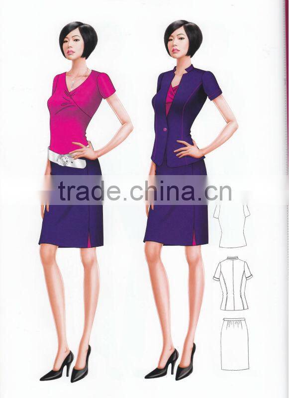 Ladies Suit With Skirt, High Quality Ladies Suit,Ladies Suit