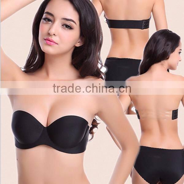 Nylon push up popular invisible bra in stock